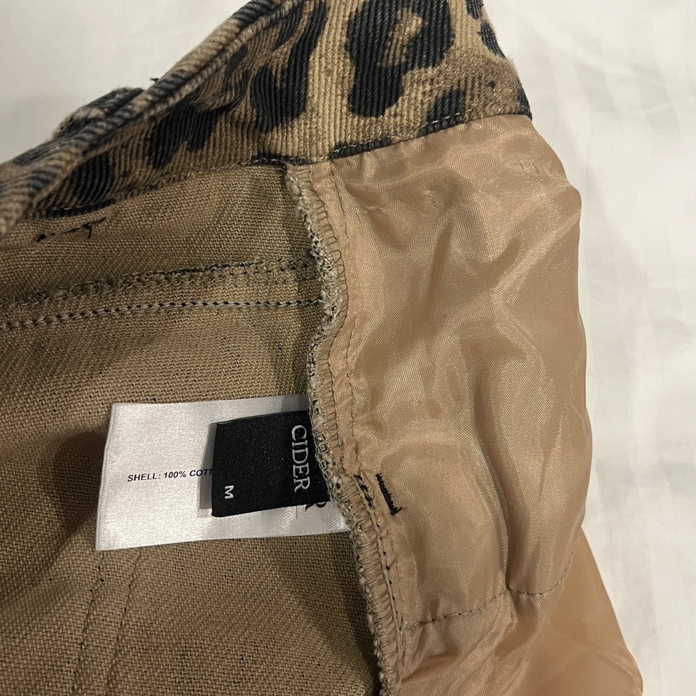 Cider Tan and Black Leopard Print Jeans - Picture 3 of 4